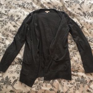 Simple gray cardigan